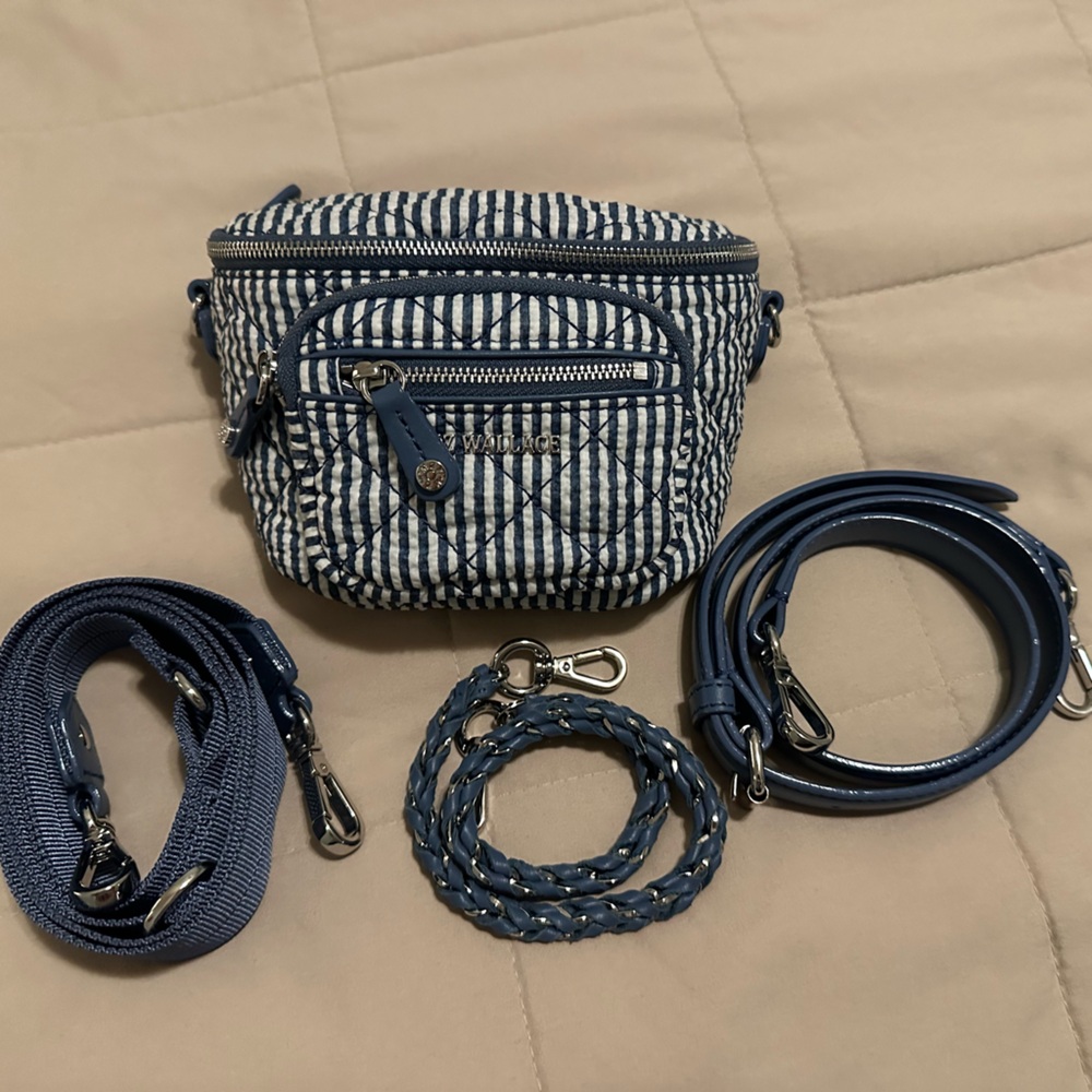 MZ Wallace Seersucker Micro Crosby Sling